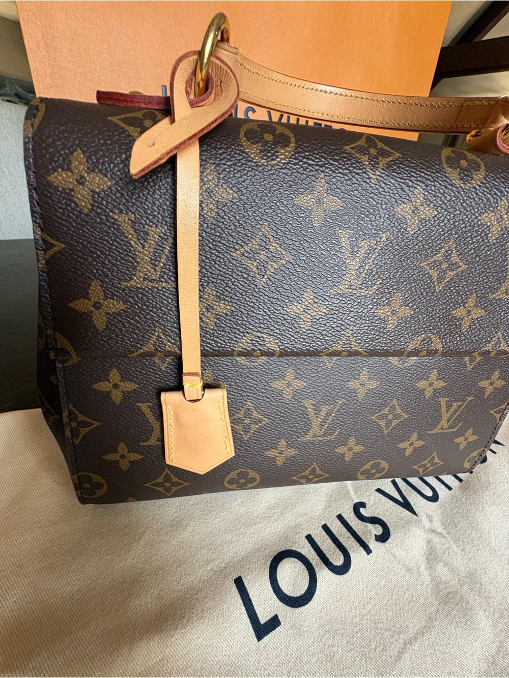 Louis Vuitton Monogram Cluny BB Bag with Pink Strap like new! - Picture 10 of 11